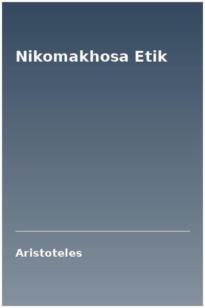 Nikomakhosa Etik