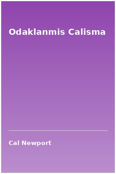 Odaklanmis Calisma