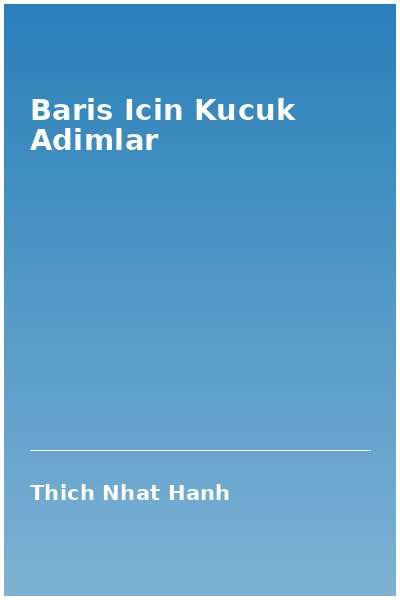 Baris Icin Kucuk Adimlar
